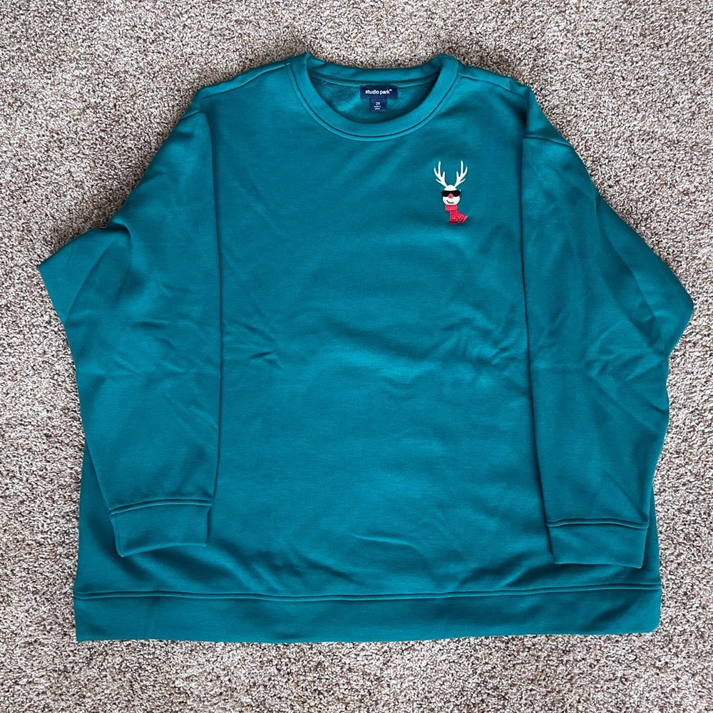 Like New‎ Studio Park x Alberti Popaj Holiday Nostalgia Reindeer Sweatshirt